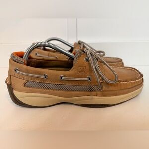 Sperry Top Sider Lanyard 2-Eye Boat Deck Casual Shoes Men’s 8.5 Wide Tan